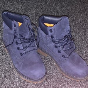 Navy blue timberlands